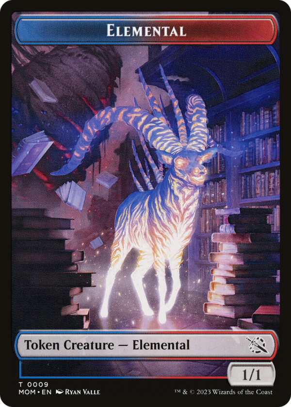 Elemental (09)    Dinosaur Double-Sided Token [March of the Machine Tokens] Online Hot Sale