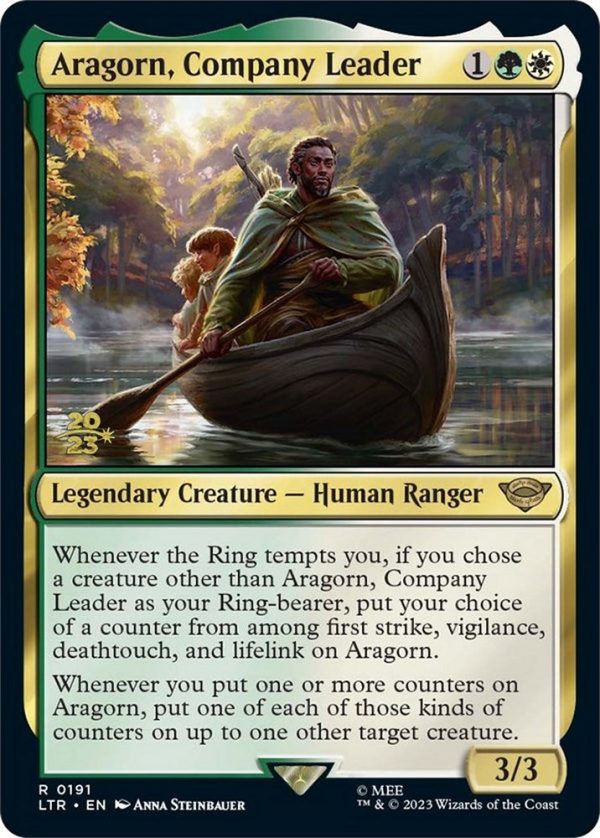 Aragorn, Company Leader [The Lord of the Rings: Tales of Middle-Earth Prerelease Promos] Discount