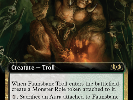 Faunsbane Troll (Extended Art) [Wilds of Eldraine] Hot on Sale