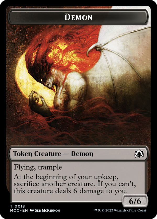 Angel (3)    Demon Double-Sided Token [March of the Machine Commander Tokens] Online