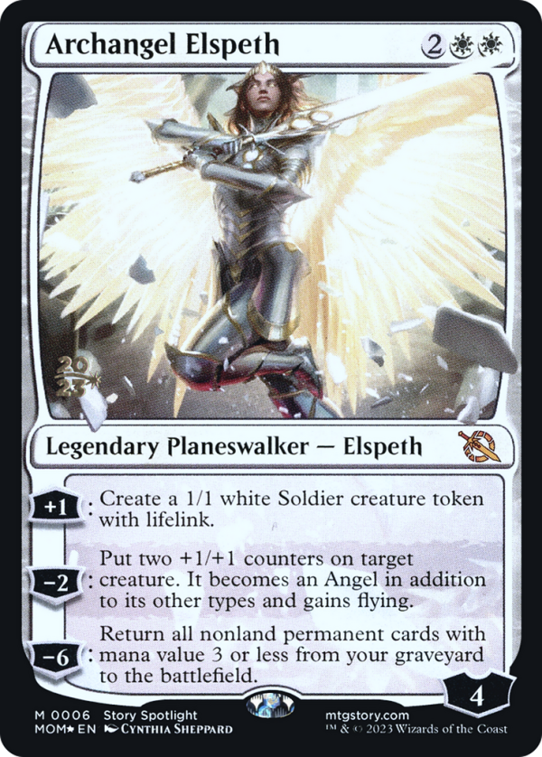 Archangel Elspeth [March of the Machine Prerelease Promos] Online now