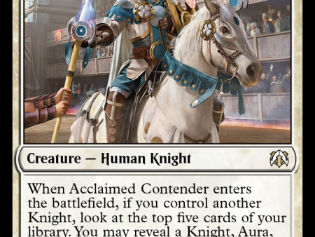 Acclaimed Contender [March of the Machine Commander] Hot on Sale