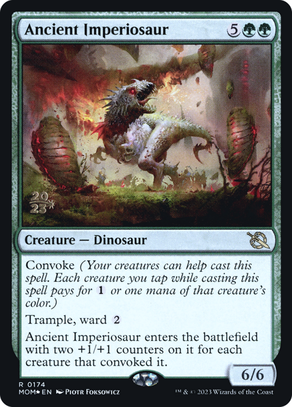 Ancient Imperiosaur [March of the Machine Prerelease Promos] on Sale